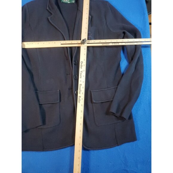 Polo Ralph Lauren Blue RRL Blazer Jacket Knitted Women's Size Large - Picture 9 of 16